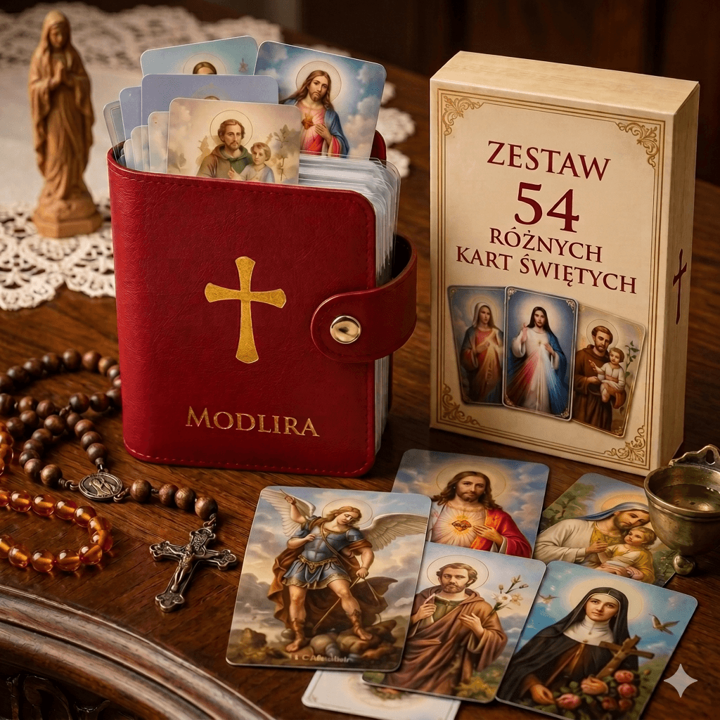 Modlira – modlitwa i święte obrazy zawsze uporządkowane i pod ręką.